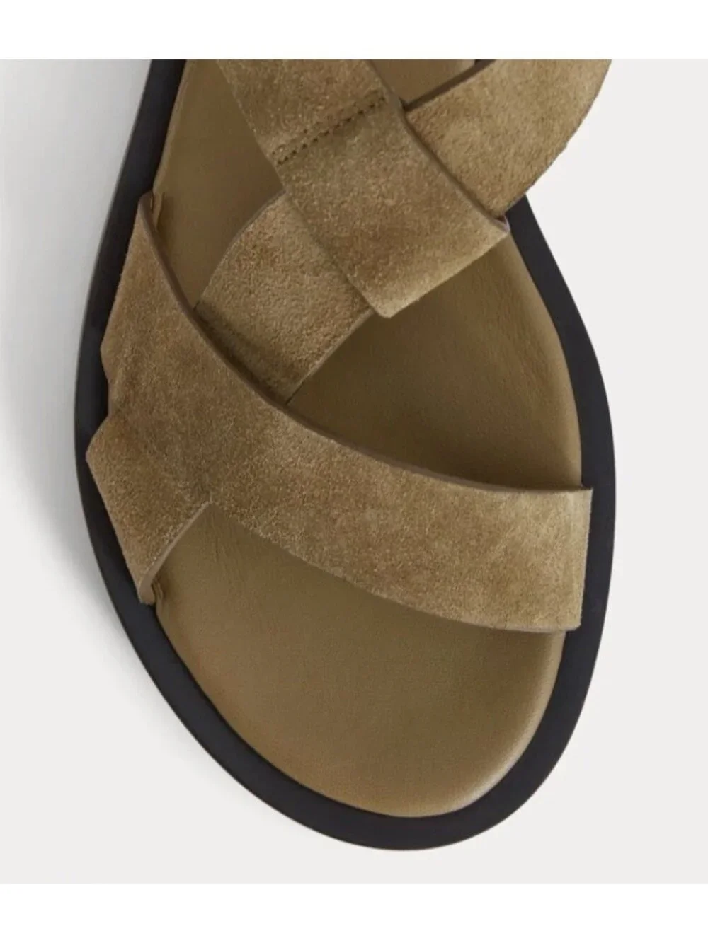 Everlane The City Strap Buckle Sandal Tan Suede Size 8.5M - Picture 5 of 11